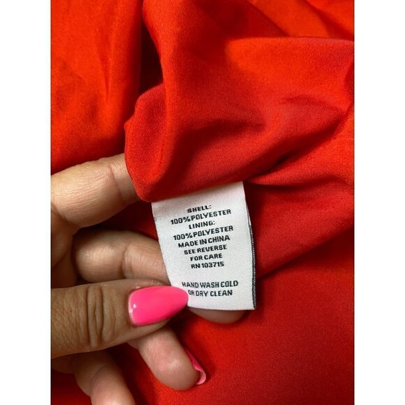 Nanette Lepore NEW womens tie neck satin dress BNWOT size 10 tiered mini - Picture 7 of 9